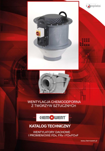Katalog wentylatorów chemoodpornych FRv, FDv, FDvF